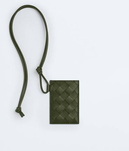 Intrecciato Ausweisetui f&uuml;r Herren in Green tweed mineral Bottega Veneta Deutschland DE - Image 1