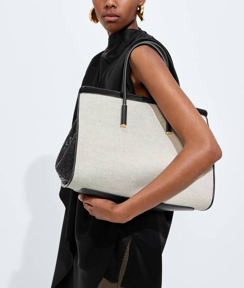 Women's Barbara Tote in Natural/espresso Bottega Veneta Poland EN - Image 2