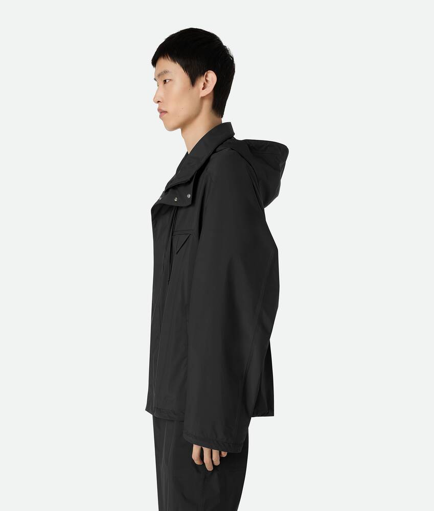 Men's Packable Nylon Hooded Blouson in Black Bottega Veneta Hong Kong SAR China EN - Image 2