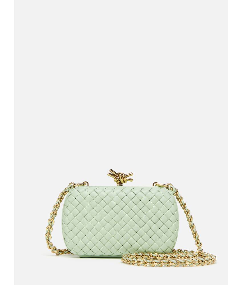 Women's Knot With Chain in Fresh mint Bottega Veneta United Kingdom EN - Image 2