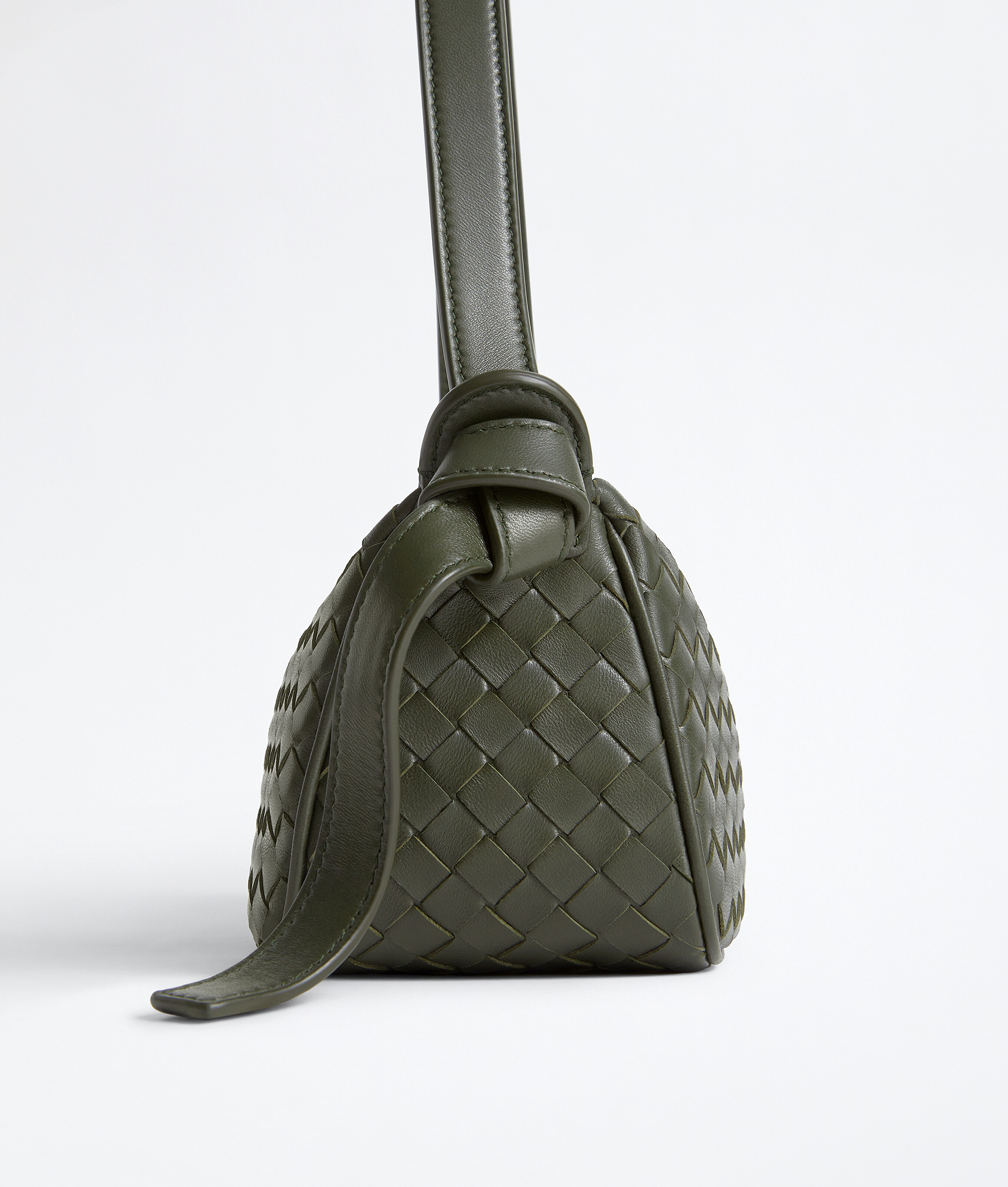 Women's Nodo Shoulder Bag in Bark green Bottega Veneta Belgium EN - Image 3