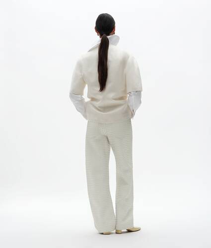 Ela's Blusa em L&atilde; Mohair e Seda Mikado em Rice Bottega Veneta Brasil PT - Image 3