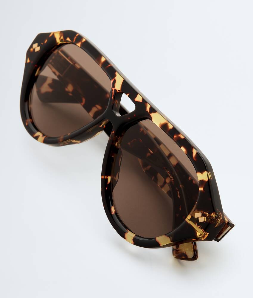 Dizzy Aviator Sunglasses in Havana/brown Bottega Veneta Kuwait EN - Image 3