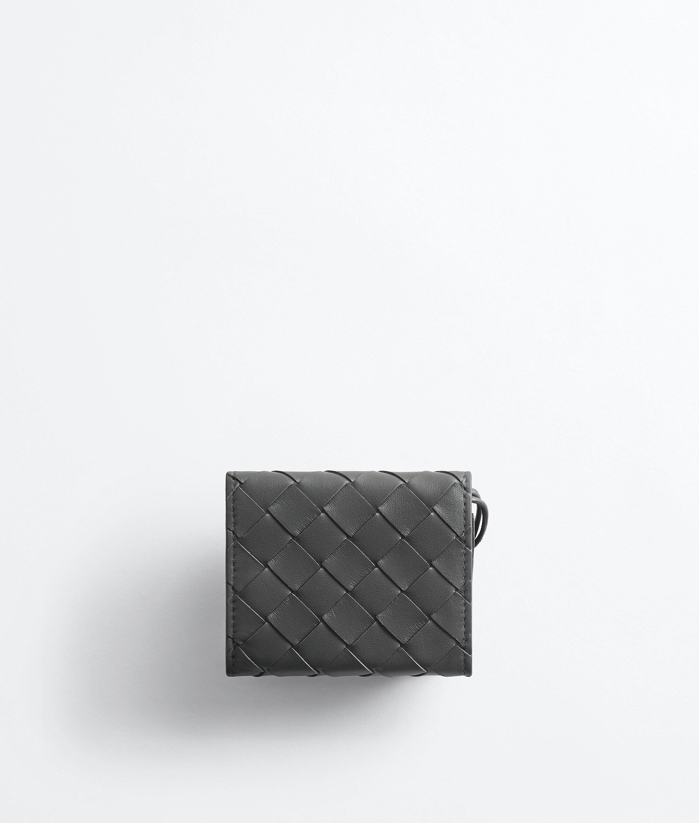 Women's Andiamo Tri-Fold Wallet in Obsidian gray Bottega Veneta Greece EN - Image 3