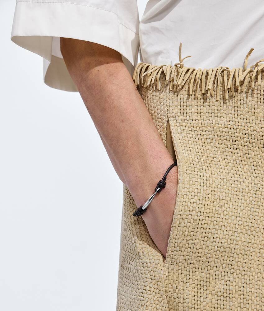 Pulsera Sardine de piel para Mujer en Espresso Bottega Veneta M&eacute;xico ES - Image 2