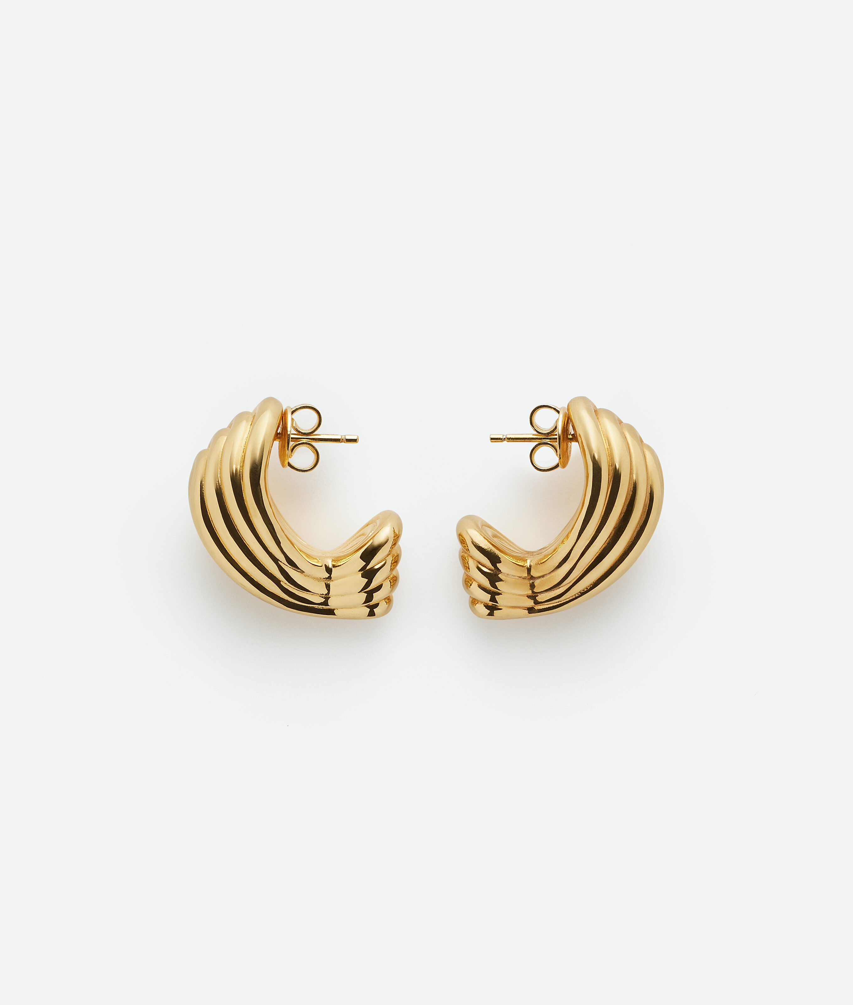 Bottega Veneta Gold Slice Earrings - Woman - U