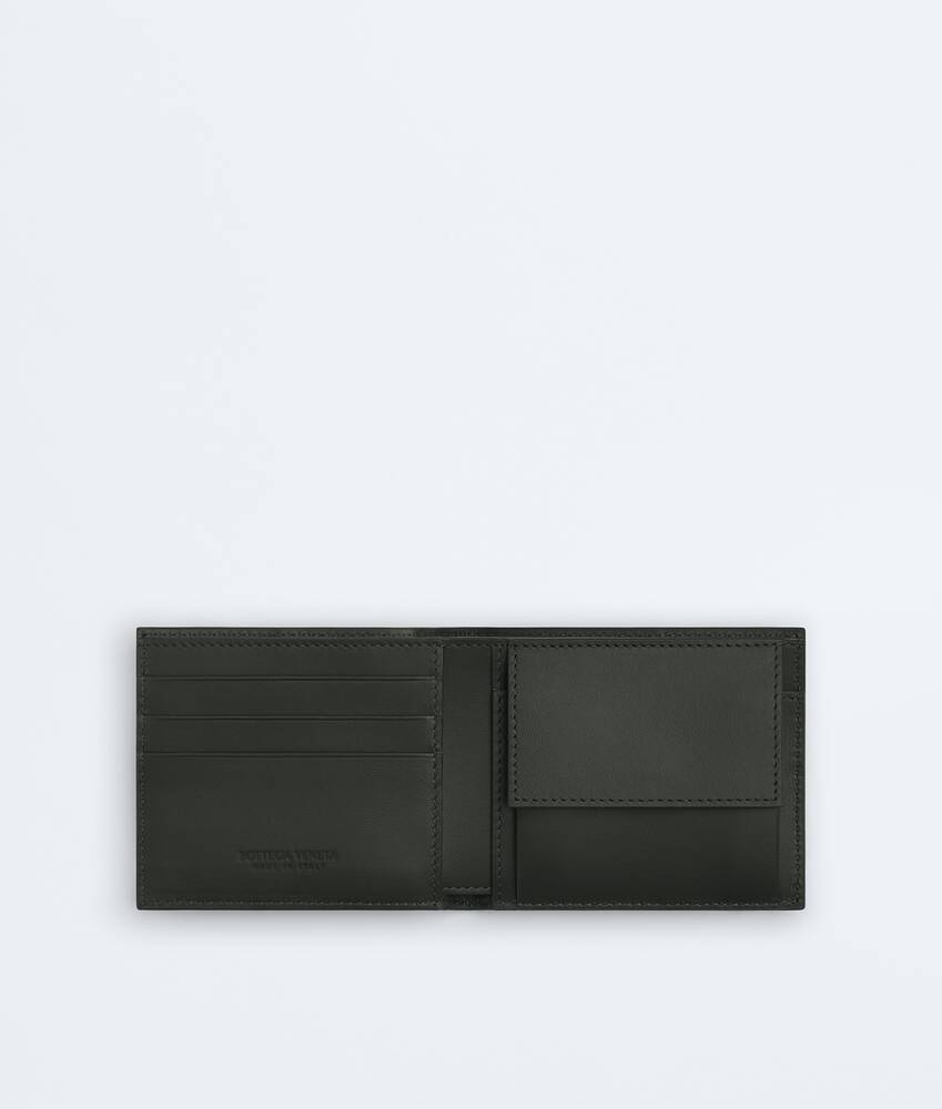 Men's Cassette Bi-Fold Wallet With Coin Purse in Dark moss Bottega Veneta Latvia EN - Image 2