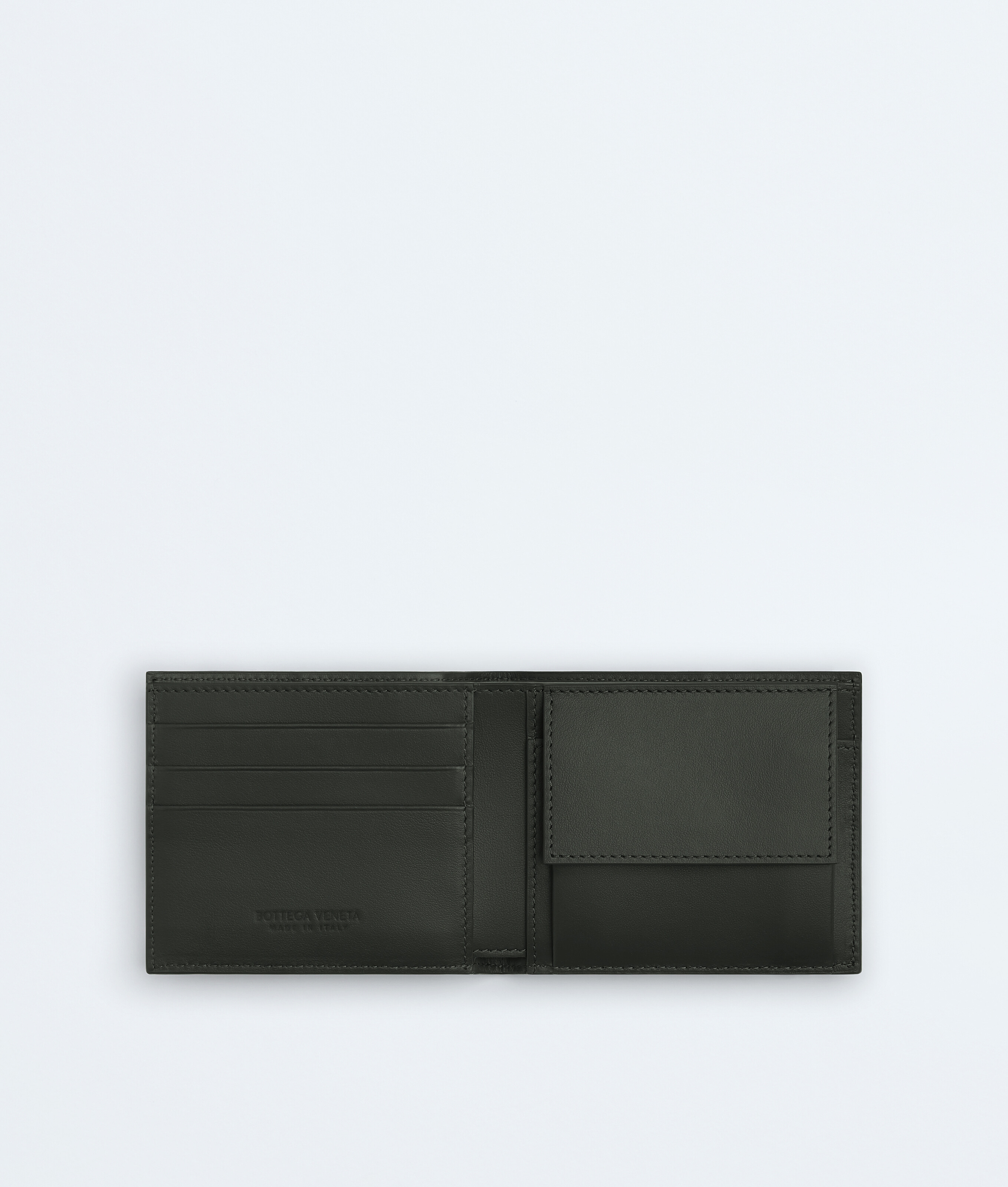 Men's Cassette Bi-Fold Wallet With Coin Purse in Dark moss Bottega Veneta Luxembourg EN - Image 2