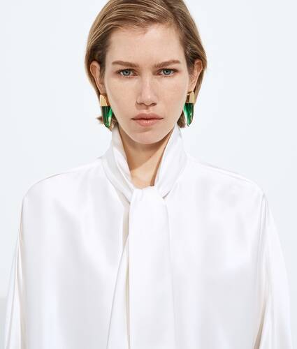 Fluid Silk Satin Shirt