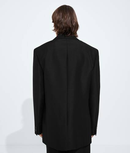 Men's Mohair And Wool Jacket  in Double black Bottega Veneta Portugal EN - Image 3