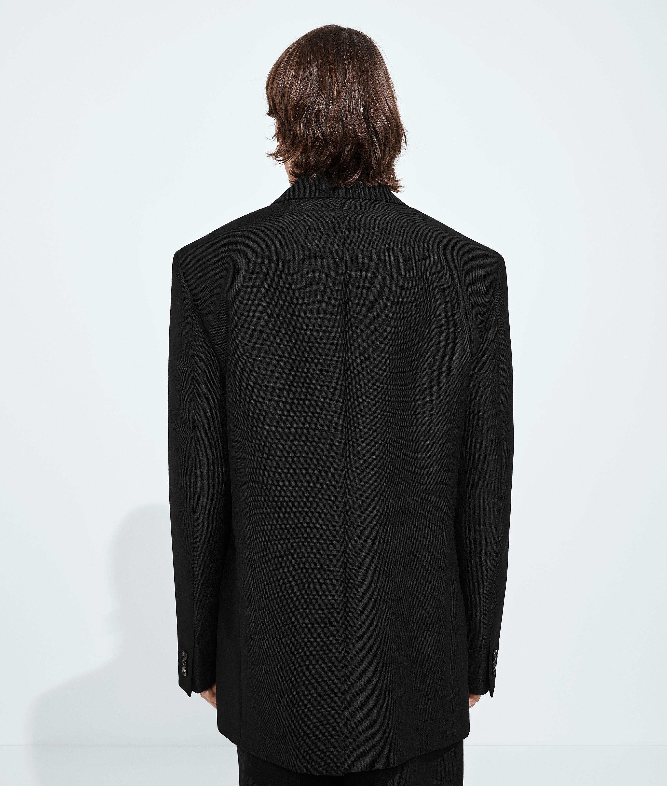 Men's Mohair And Wool Jacket  in Double black Bottega Veneta Luxembourg EN - Image 3
