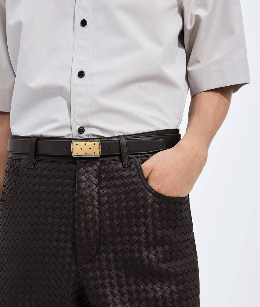 Men's Elevator Belt in Espresso Bottega Veneta Hong Kong SAR China EN - Image 2