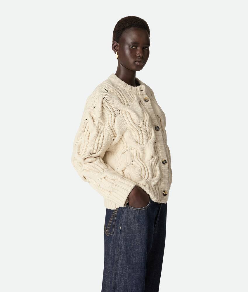 羊毛开衫 为 所有 在 绳草黄 Bottega Veneta 新加坡 ZH - Image 2