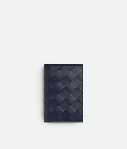 Men's Intrecciato Flap Card Case in Abyss/cypress Bottega Veneta Switzerland EN - Image 1
