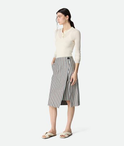 Mule plana Riva para Mujer en Sea salt Bottega Veneta M&eacute;xico ES - Image 2
