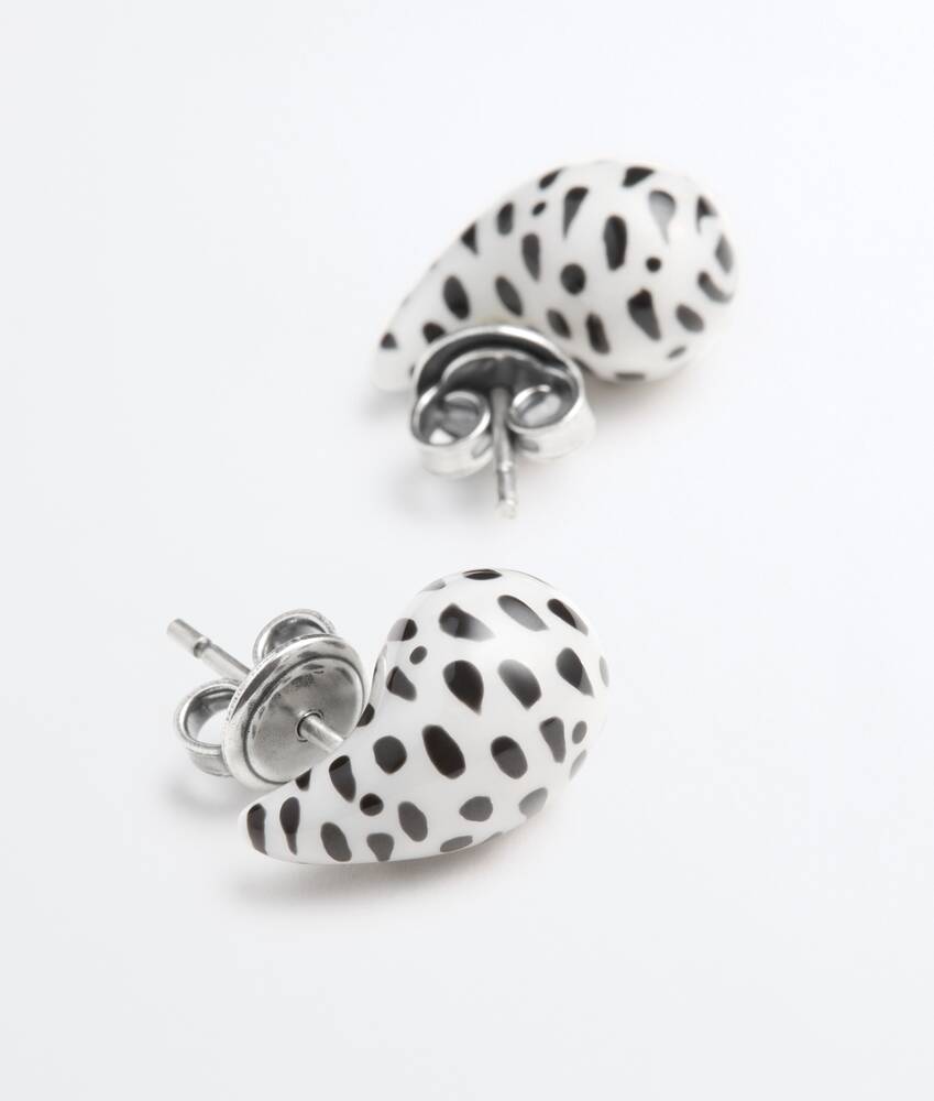 Women's Candy Drop Earrings in White/black Bottega Veneta Lithuania EN - Image 4