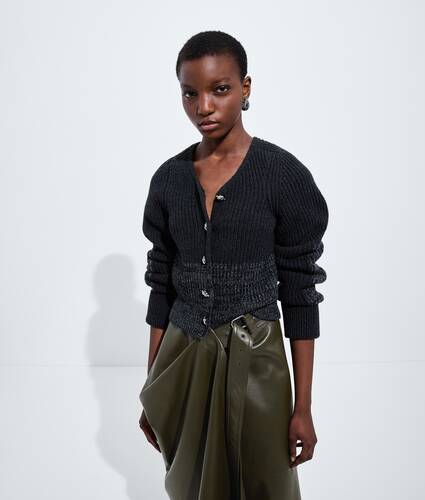 C&aacute;rdigan de lana y cachemira para Mujer en Ardoise melange Bottega Veneta M&eacute;xico ES - Image 1