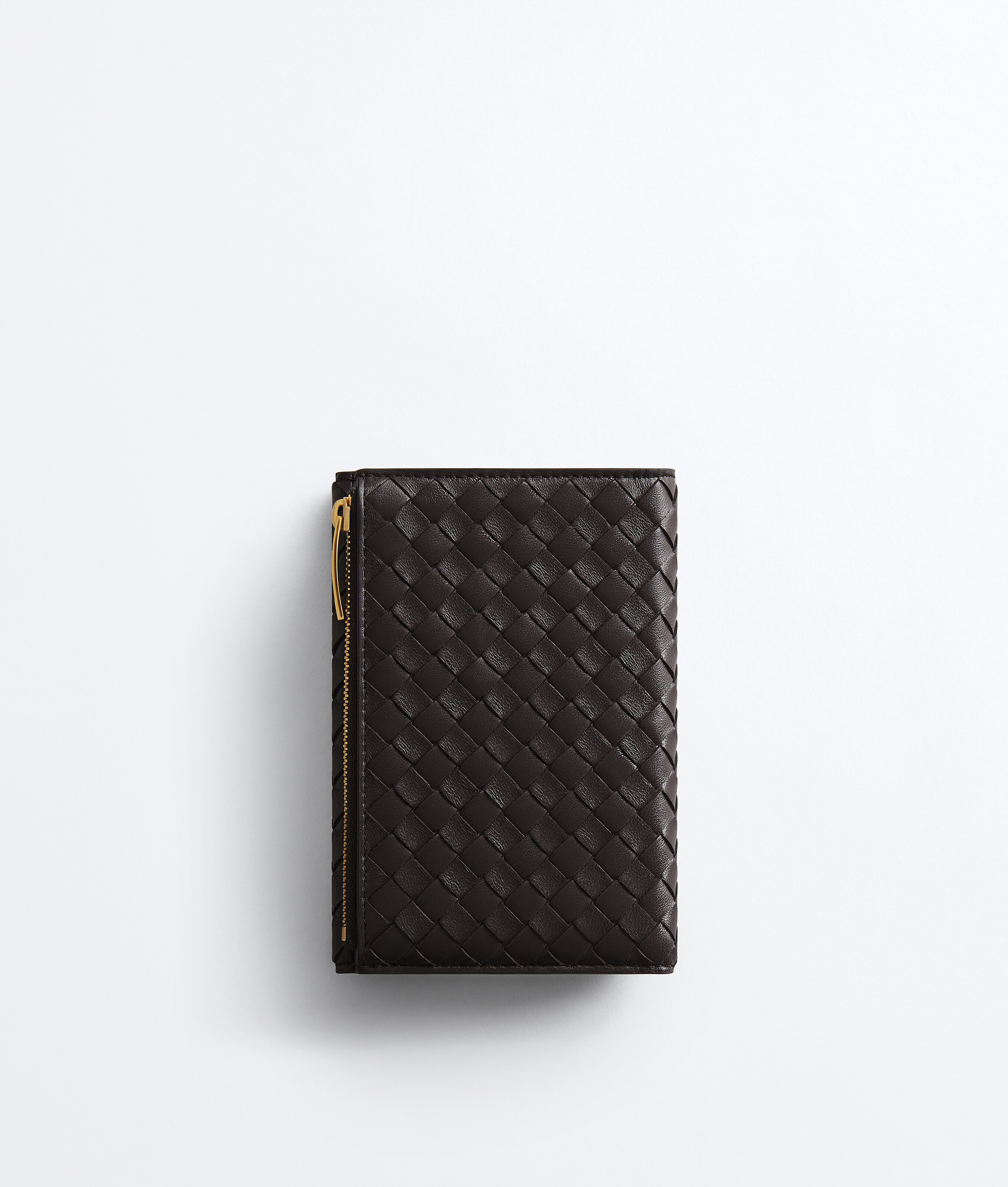 Women's Intrecciato Piccolo Medium Bi-Fold Wallet with Flap in Espresso Bottega Veneta Luxembourg EN - Image 3
