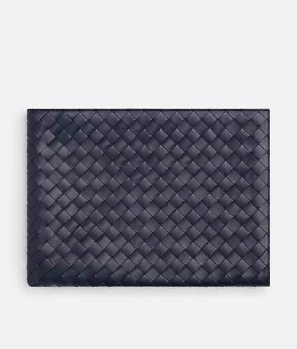 Men's Intrecciato Flat Pouch in Abyss/cypress Bottega Veneta Denmark EN - Image 1