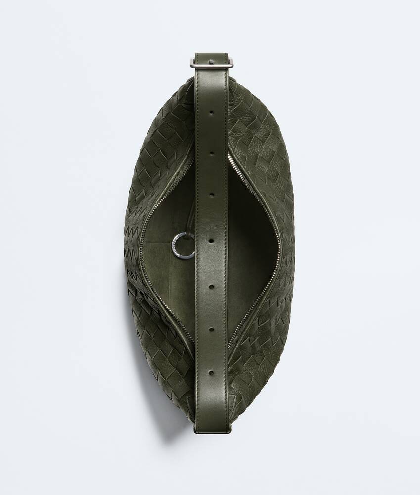 Men's Small Traveler in Bark green Bottega Veneta United Arab Emirates EN - Image 3