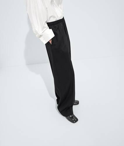 Women's Wool Grain De Poudre Pants in Double black Bottega Veneta Australia EN - Image 3