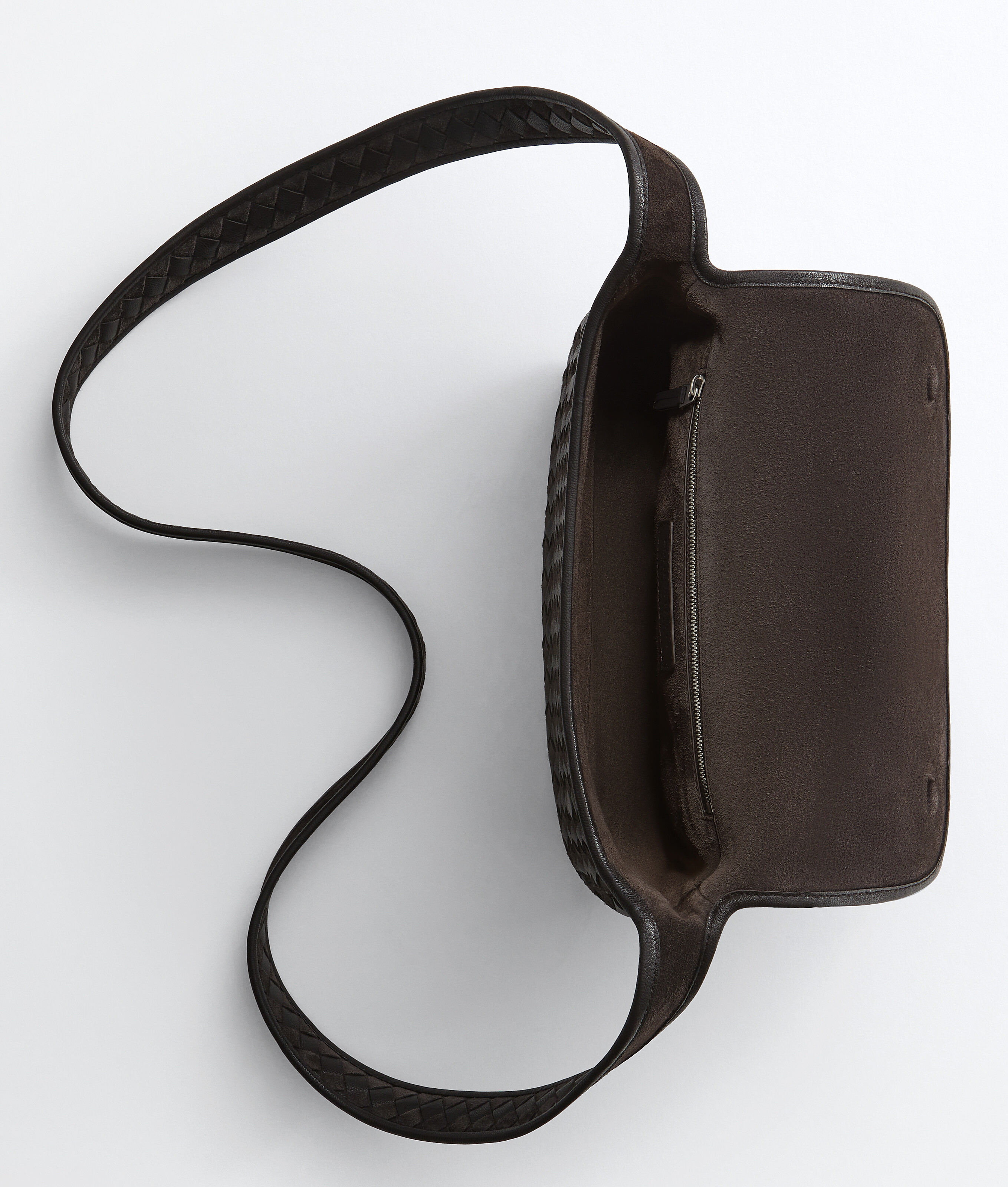 Men's Veneto Messenger  in Espresso Bottega Veneta France EN - Image 4