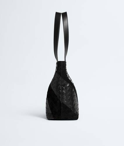 Men's Small Intrecciato Zipped Tote in Black Bottega Veneta United Kingdom EN - Image 4