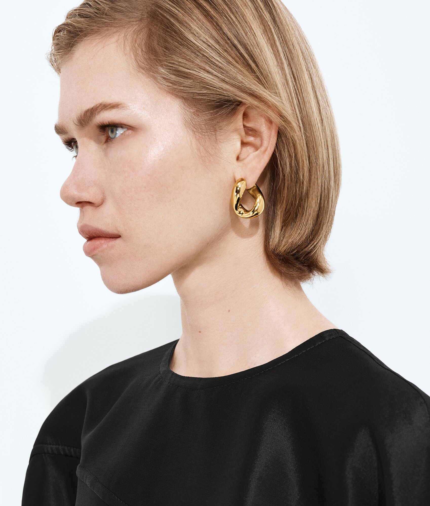Pendientes Prisma Chain para Mujer en Yellow gold | Bottega Veneta MX