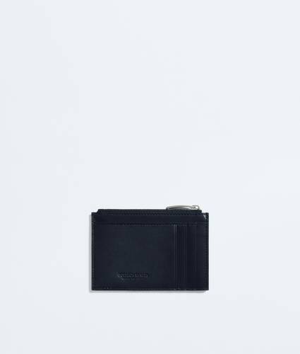 Men's Intrecciato Zipped Card Case in Midnight/taxi Bottega Veneta Brazil EN - Image 3