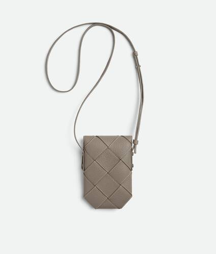Men's Diago Phone Pouch in Limestone/natural Bottega Veneta United Arab Emirates EN - Image 3
