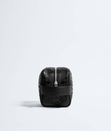 Men's Intrecciato Travel Pouch in Black Bottega Veneta Czechia EN - Image 4