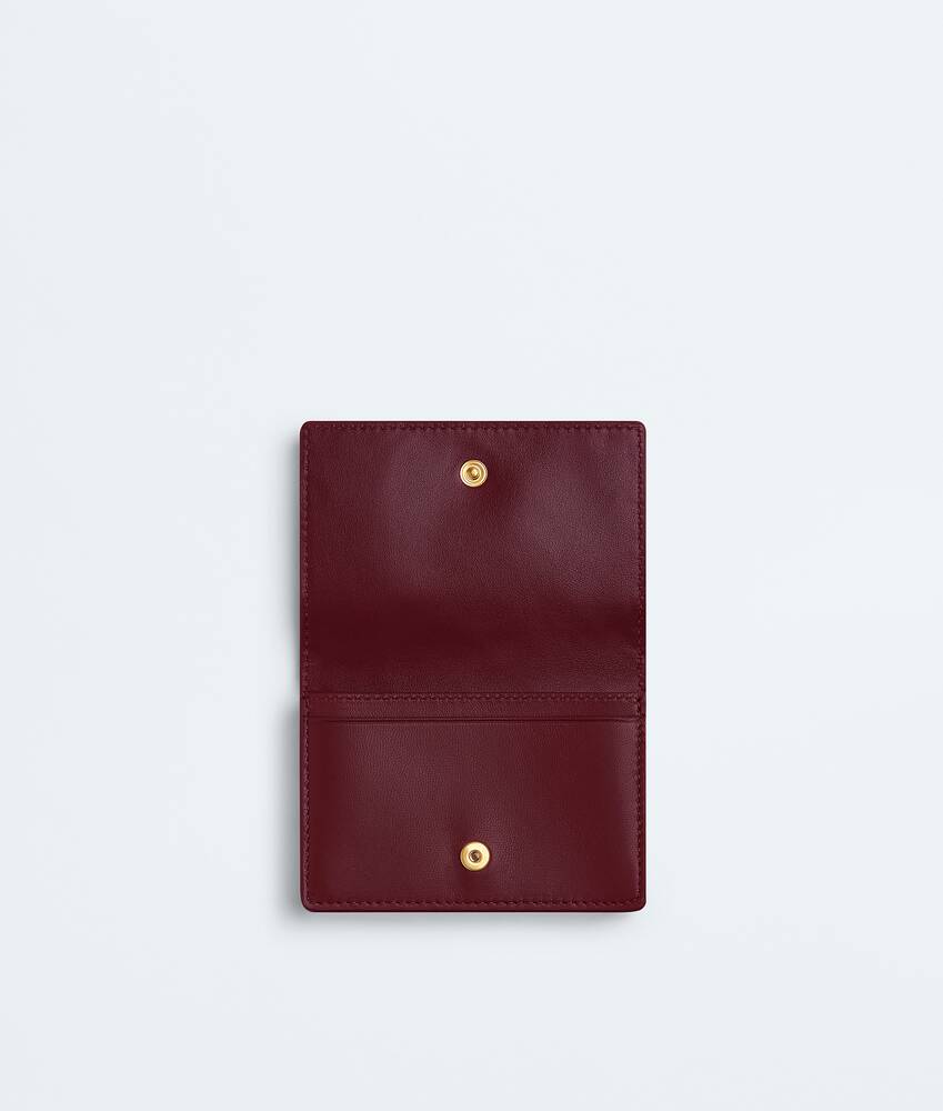 Women's Intrecciato Business Card Case in Barolo Bottega Veneta Qatar EN - Image 2