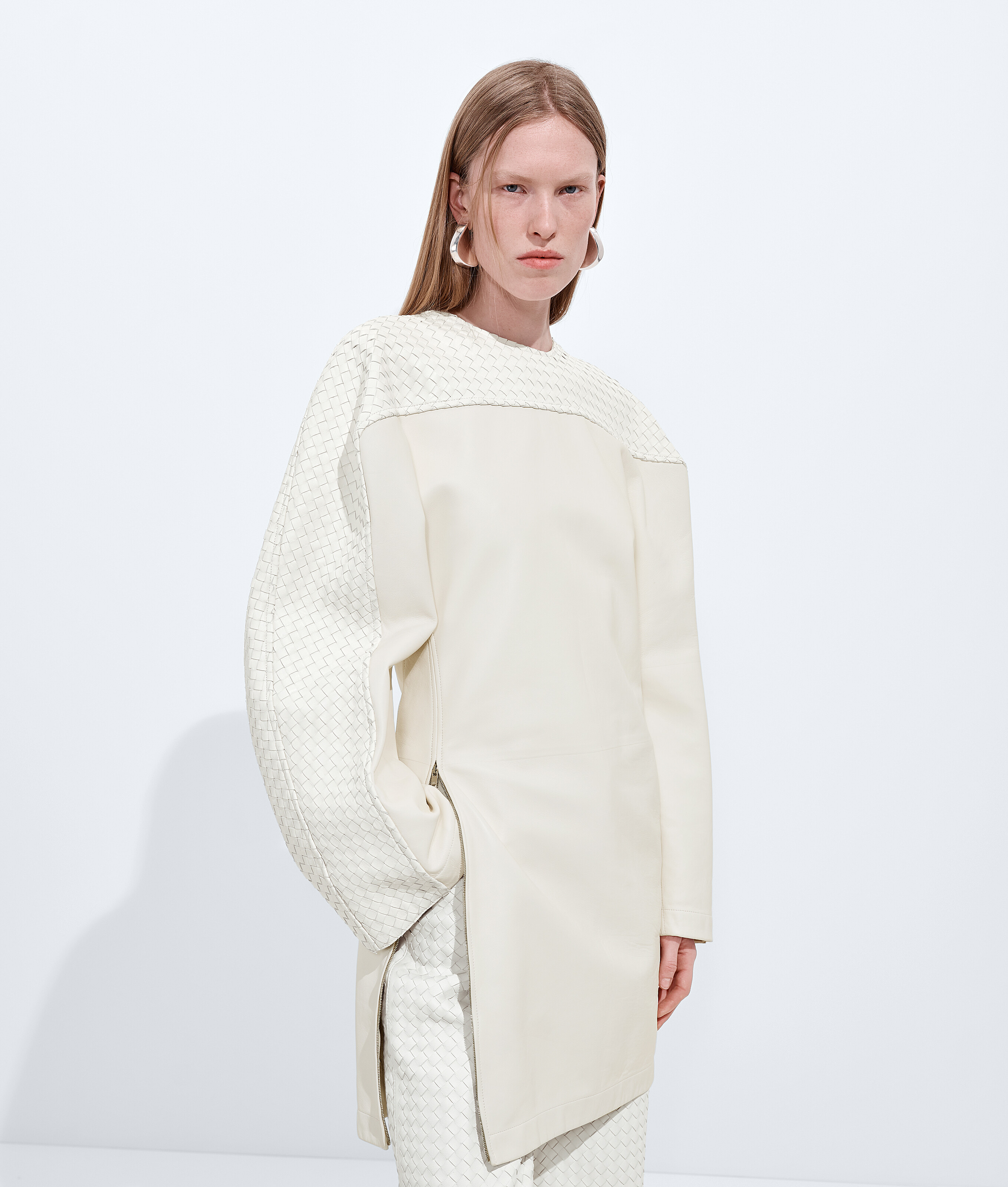 bottega leather dress Bottega Veneta Tasseled Leather Maxi Dress - Women - Mint Dresses