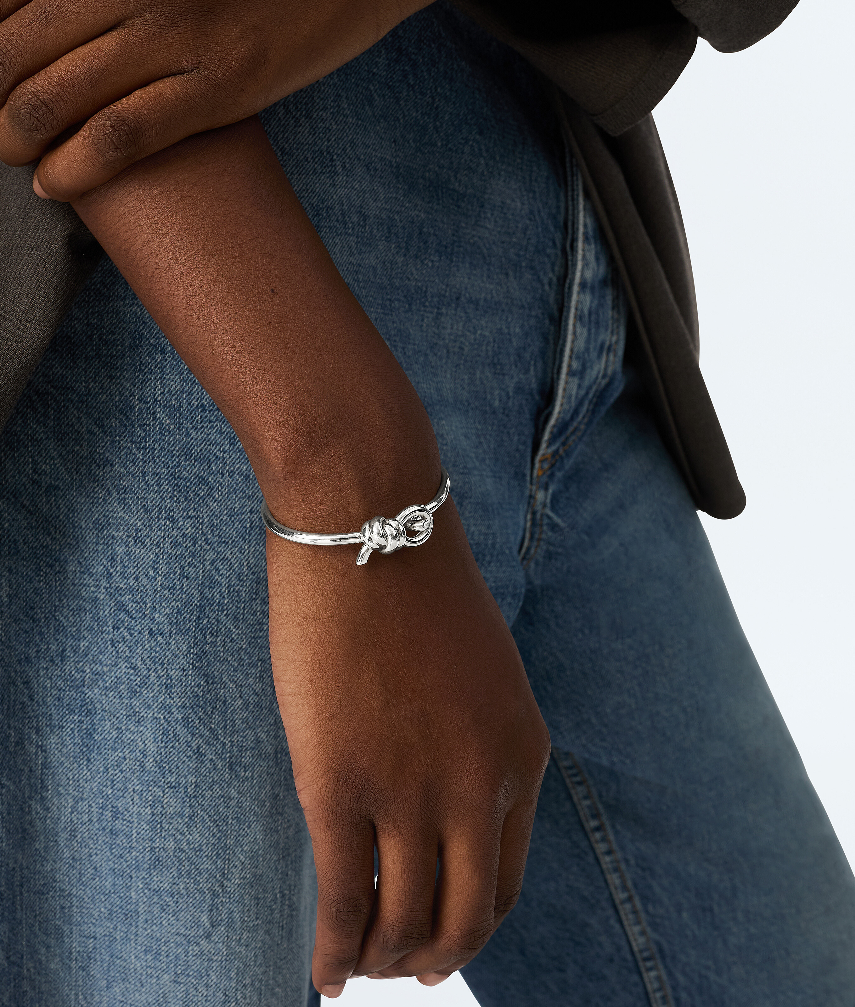 Women's Knot Bracelet in Silver | Bottega Veneta US