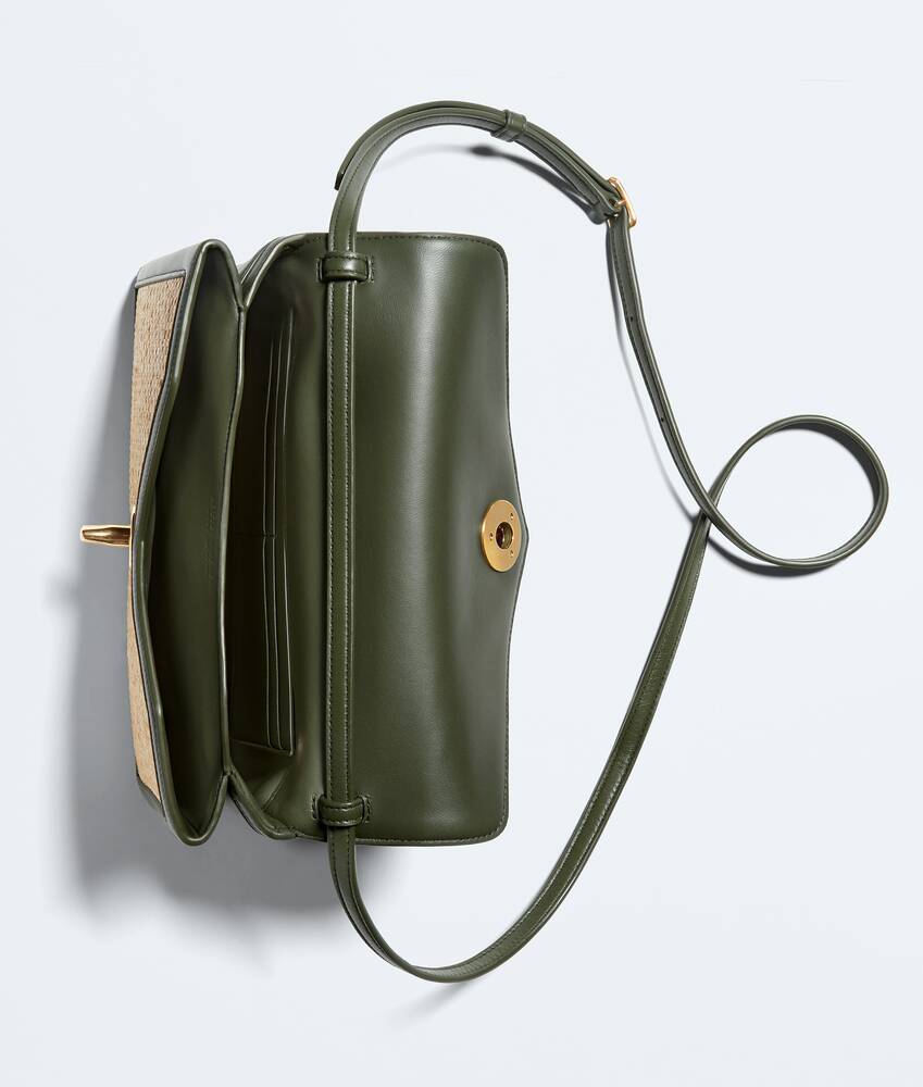 Women's Knot Lock in Natural/green tweed Bottega Veneta United States EN - Image 3