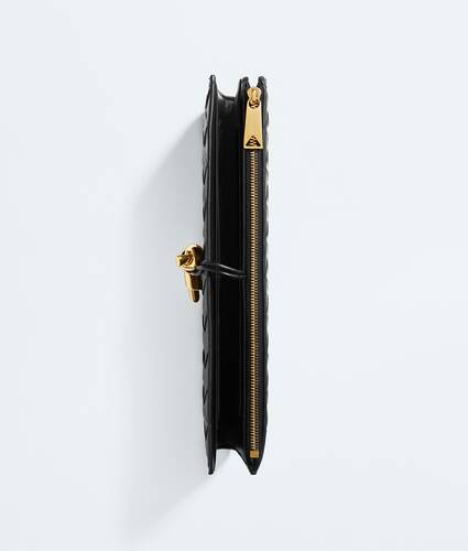 Women's Andiamo Wallet Organizer in Black Bottega Veneta Greece EN - Image 4