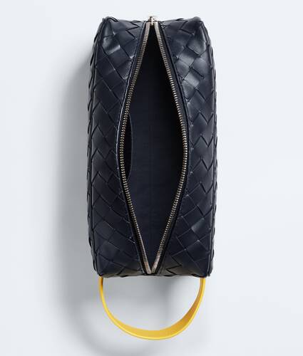 Men's Intrecciato Travel Pouch in Midnight/taxi Bottega Veneta Bulgaria EN - Image 3
