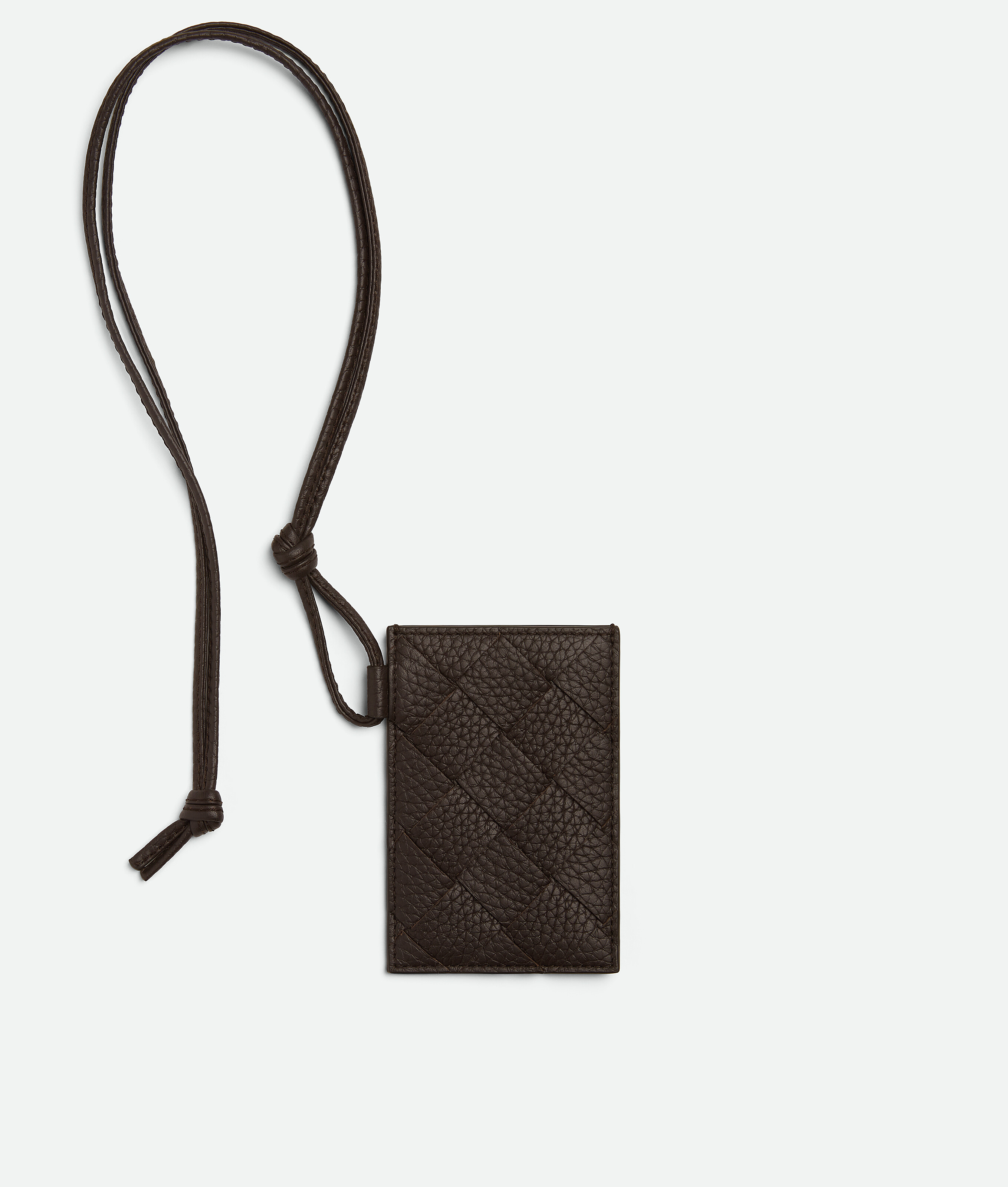 Bottega Veneta Intrecciato Badge Holder - Brown - Man -