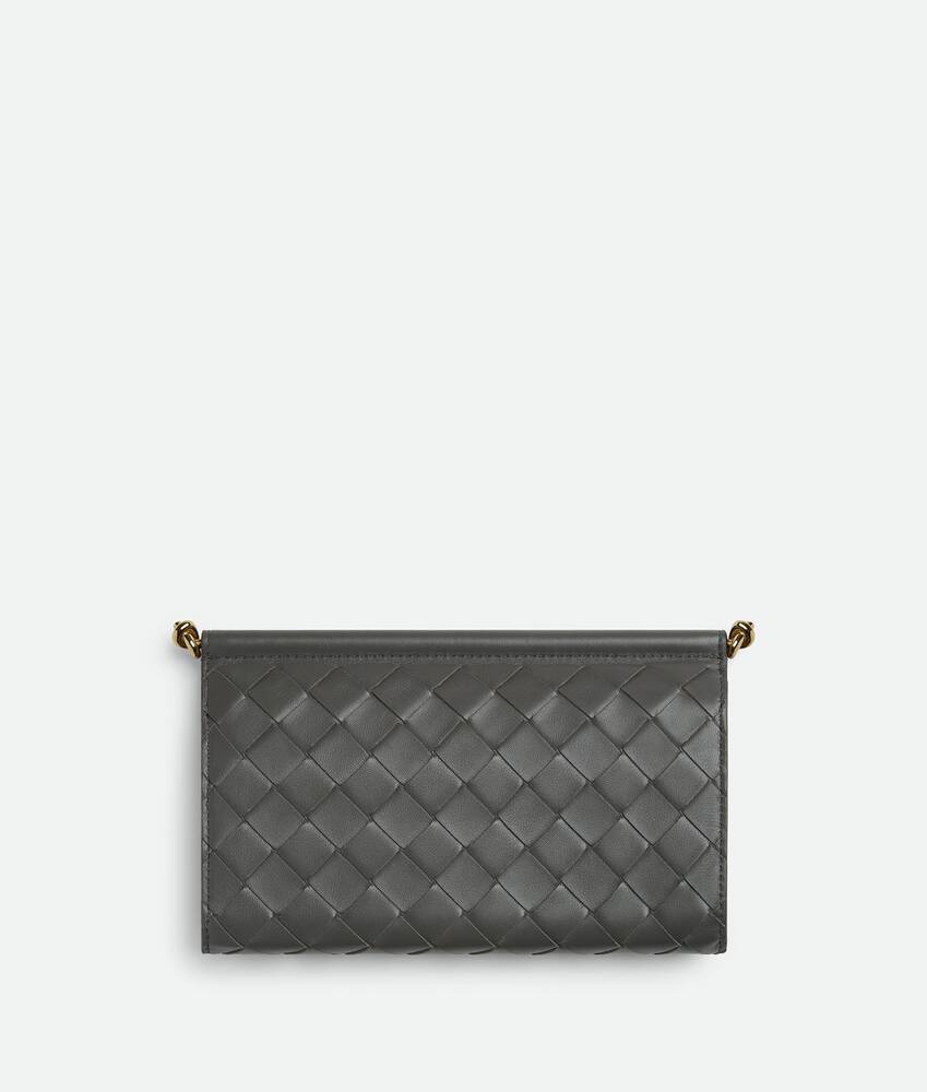 Women's Solstice Large Flap Wallet in Lapilli Bottega Veneta Australia EN - Image 3