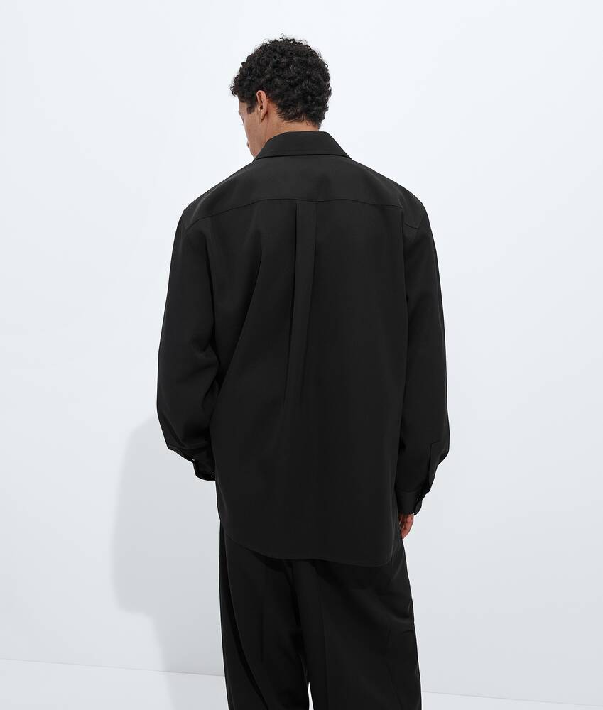 Display a large version of the product image 3 - Wool Grain De Poudre Overshirt