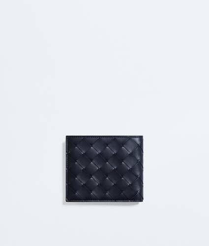 Men's Intrecciato Bi-Fold Wallet in Midnight/taxi Bottega Veneta France EN - Image 3