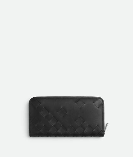 Intrecciato Zip Around Wallet