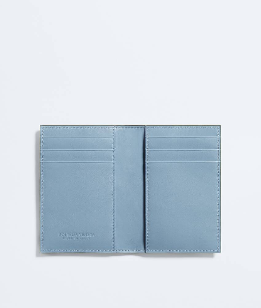 Intrecciato Kartenetui mit &Uuml;berschlag f&uuml;r Herren in Green tweed mineral Bottega Veneta Deutschland DE - Image 2