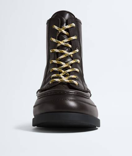 Men's Pier Lace-Up Ankle Boot in Espresso Bottega Veneta Italy EN - Image 6