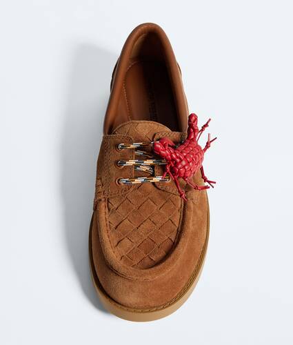 Men's Pier Boat Shoe  in Tannin Bottega Veneta Belgium EN - Image 6