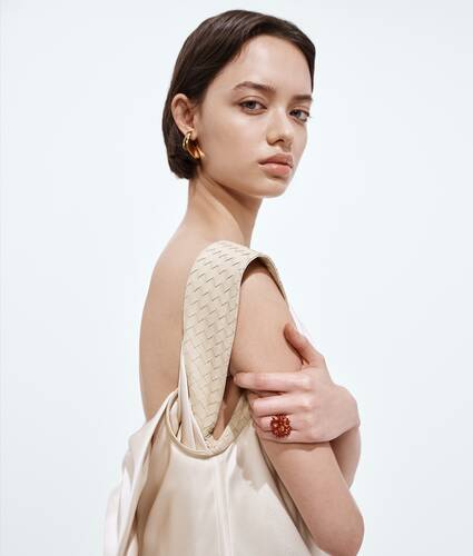 Women's Sea Coral Ring in Cardinal Bottega Veneta Bulgaria EN - Image 2