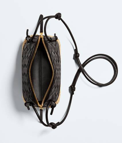 Ela's Pouch Concert em Espresso/natural Bottega Veneta Brasil PT - Image 3