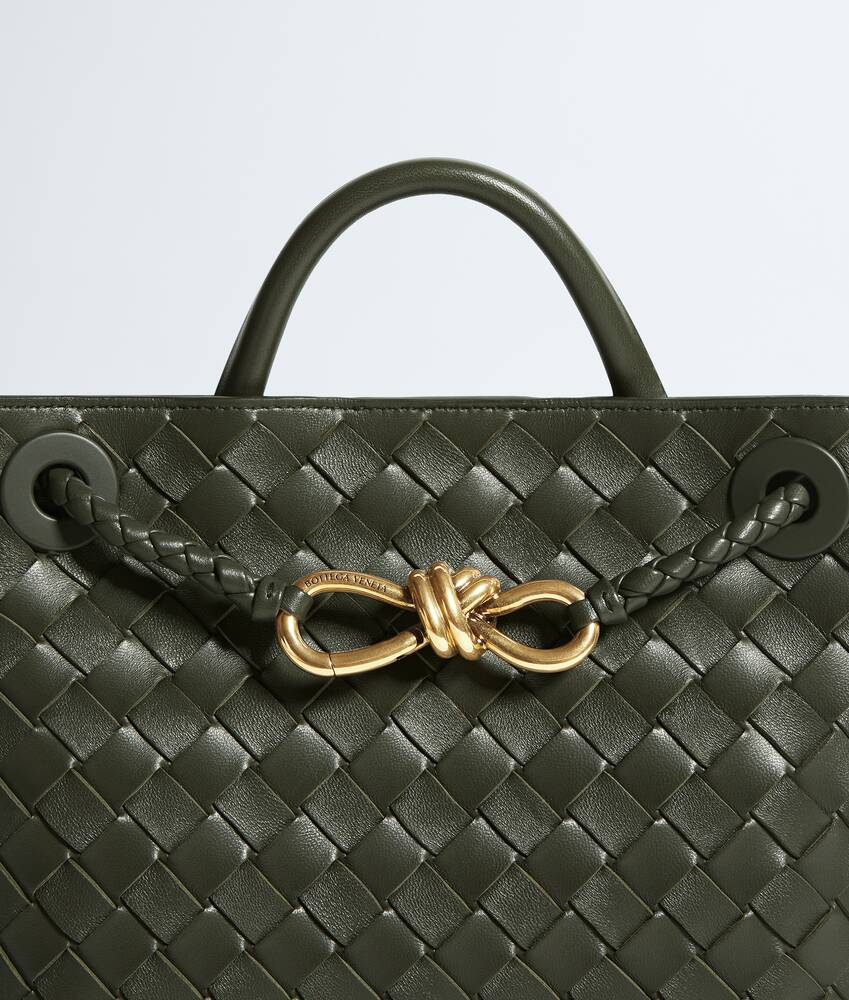 Women's Small Andiamo in Bark green Bottega Veneta Singapore EN - Image 8