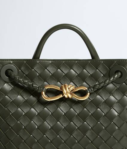 Women's Small Andiamo in Bark green Bottega Veneta Singapore EN - Image 8