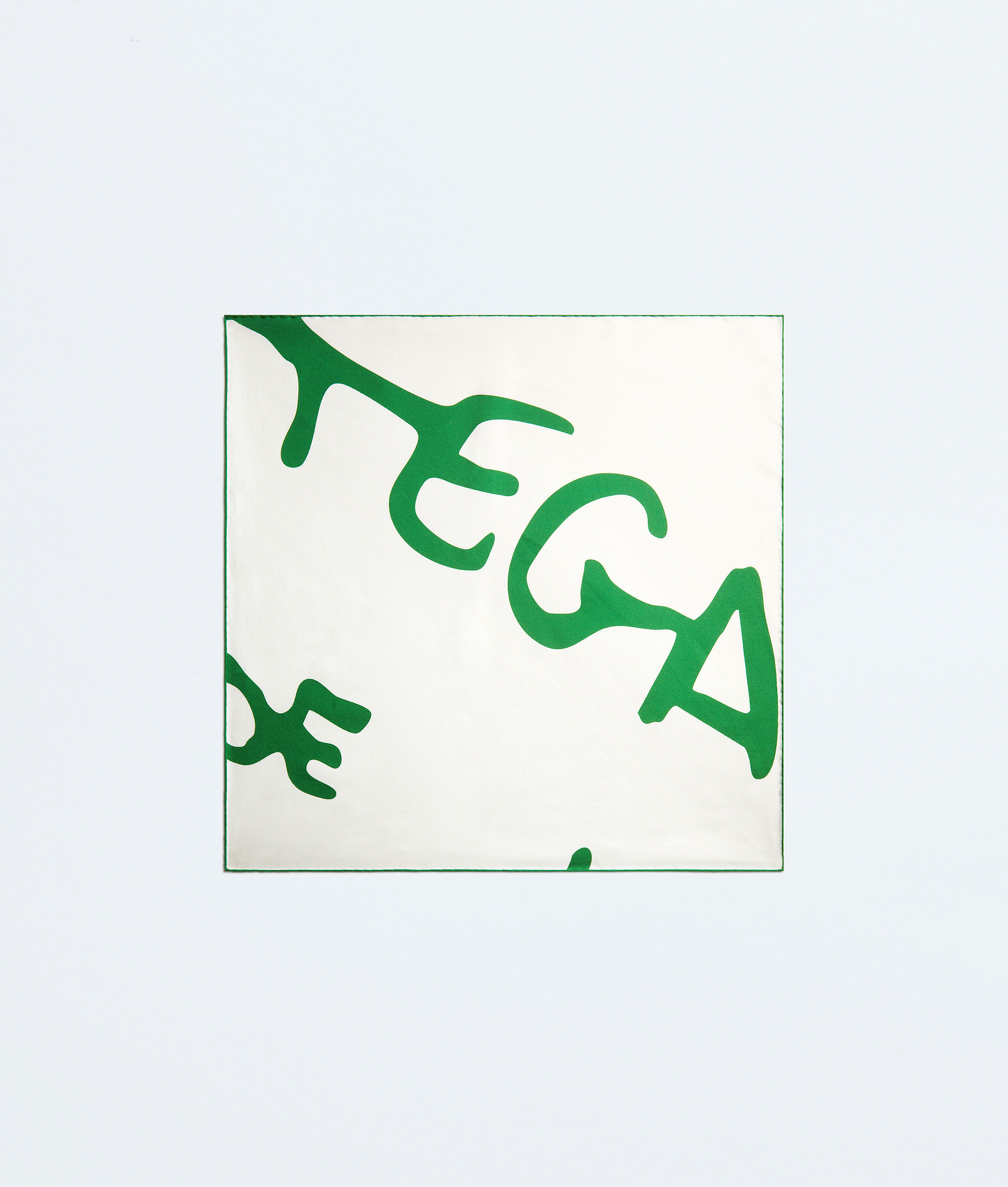 Bottega Veneta Green Silk Twill Foulard - Woman - U